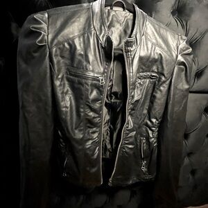 Black Faux Leather Jacket